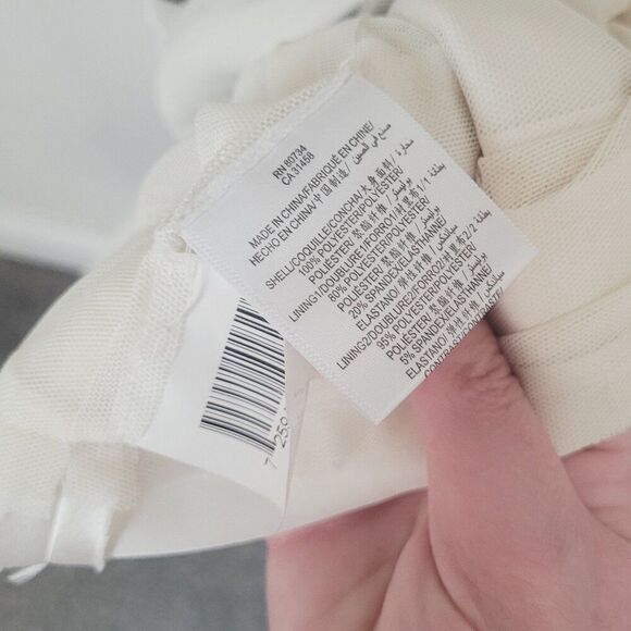 BCBGMAXAZRIA Strapless Tiered Dress in Black & White Size 2 - Picture 3 of 11